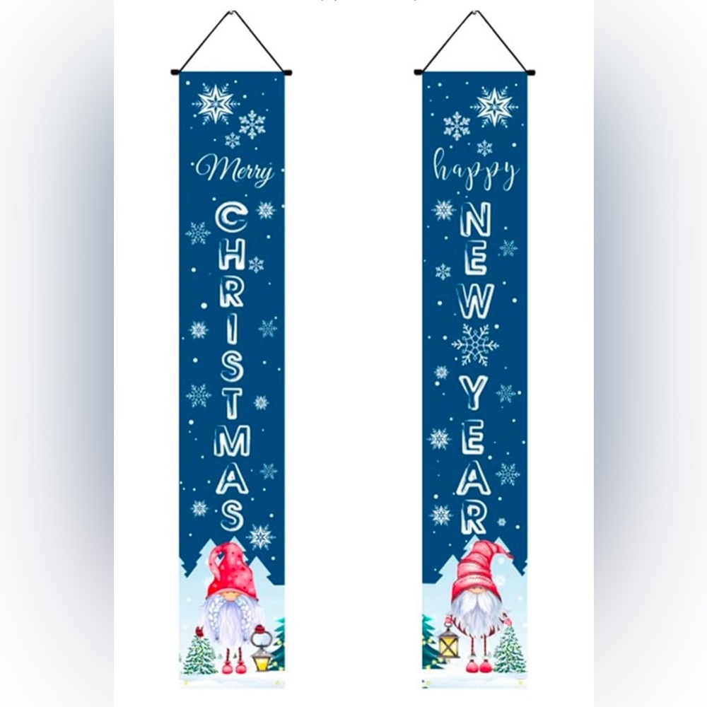 Merry Christmas Couplet Christmas Porch Hanging Sign Christmas Porch Couplet new